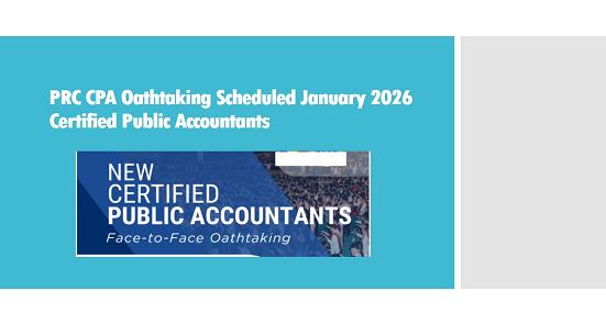 Read more about the article PRC CPA Oathtaking Scheduled January 2026 Certified Public Accountants Oath Dates