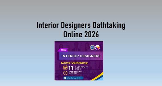 Read more about the article PRC Interior Designers Oathtaking Online 2026 & Exam Schedule