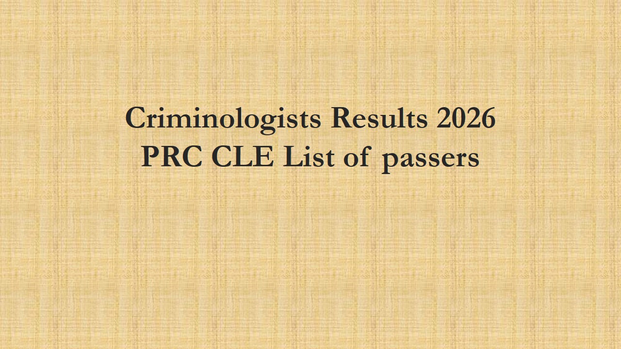 Read more about the article Criminologists Results 2026 CLE Licensure Exam Results Passers