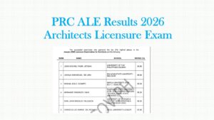 Read more about the article PRC ALE Results 2026 Architects Licensure Exam Results June