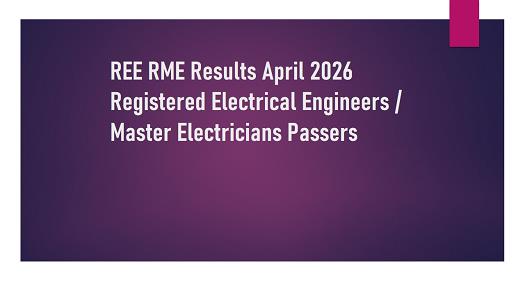 REE RME Results April 2026 pdf