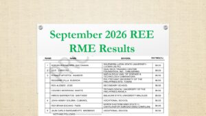 Read more about the article September 2026 REE RME Results Registered Electrical Engineers / Master Electricians Passers