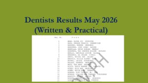 Read more about the article Dentists Results May 2026 (Written & Practical) PRC Dentistry Board Exam DLE Result