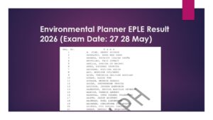 Read more about the article Environmental Planner EPLE Result 2026 [EPELE Licensure Board Exam May]