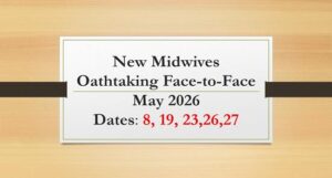 Read more about the article New Midwives Oathtaking Face-to-Face May 2026 PRC