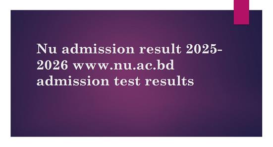 Read more about the article Nu admission result 2025-2026 (1st Year Honours) www.nu.ac.bd admission test results