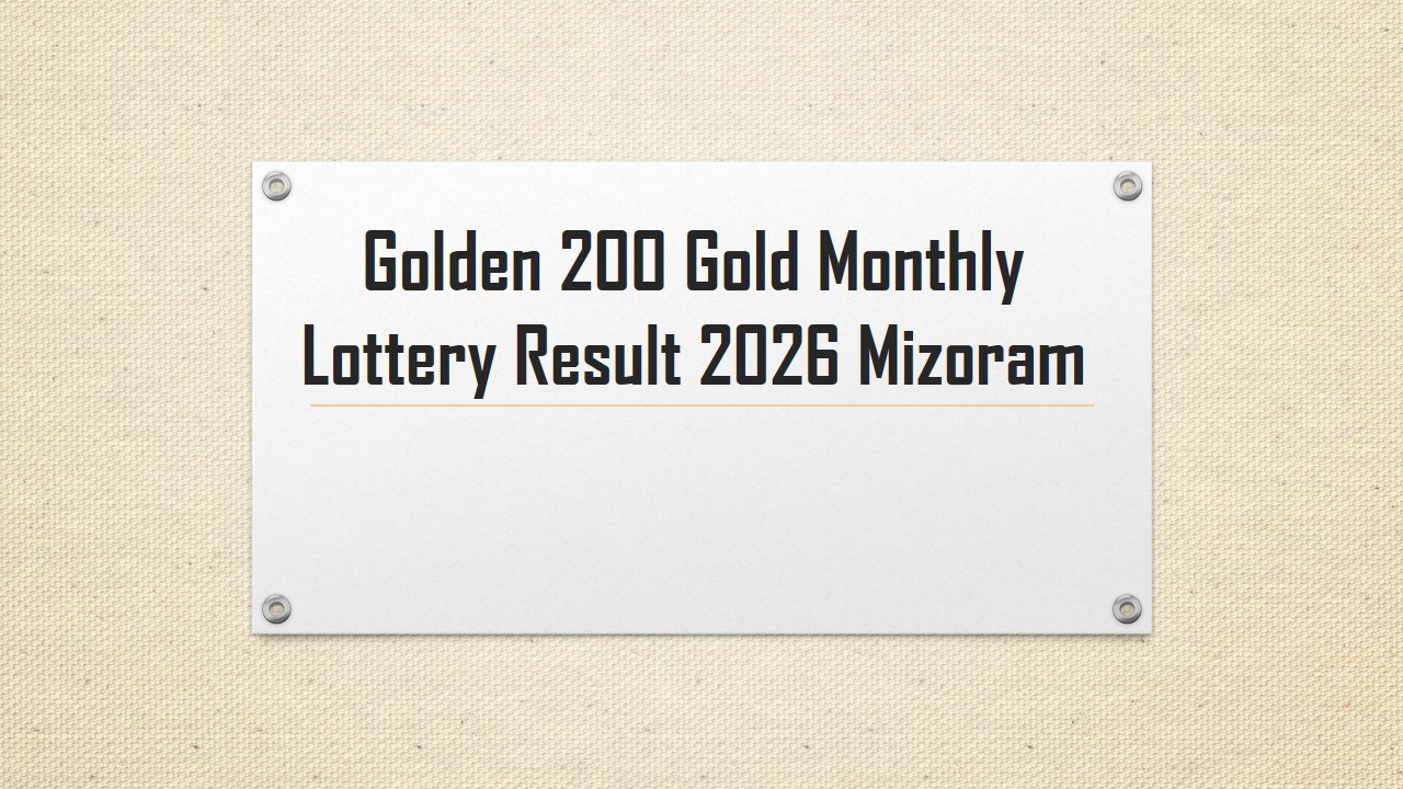 Read more about the article Golden 200 Gold Monthly Lottery Result 19 August 2026: 47th Draw PDF Mizoram