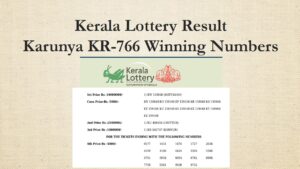 Read more about the article Kerala Lottery Result Today 29 August 2026: Karunya KR-766 Winning Numbers