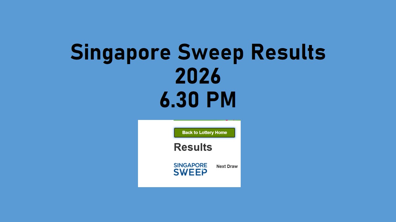Read more about the article Singapore Sweep Results 2026 Draw No-1094 On September 2, 6.30 PM
