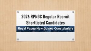 Read more about the article 2026 RPNGC Regular Recruit Shortlisted Candidates Pdf Download Constabulary Police Recruitment List