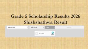 Read more about the article Out Link Grade 5 Scholarship Results 2026 doenets.lk results grade five today 5 Shishshathwa Result