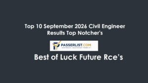 Read more about the article Top 10 September 2026 Civil Engineer Results Top Notcher’s